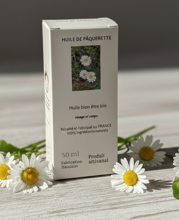 Huile de Pâquerettes Bio- L'élixir floral qui réveille, tonifie et satine la peau