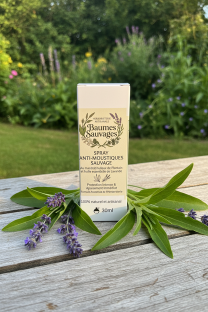 Spray Anti-Moustiques boîte 30ml - contexte naturel